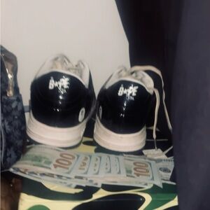 Bape Black and White Men's Sneakers